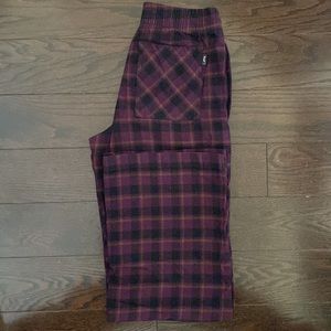 Aritzia TNA Wide Leg Plaid Lounge Pants